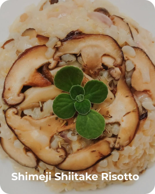Shimeji Shiitake Risotto
